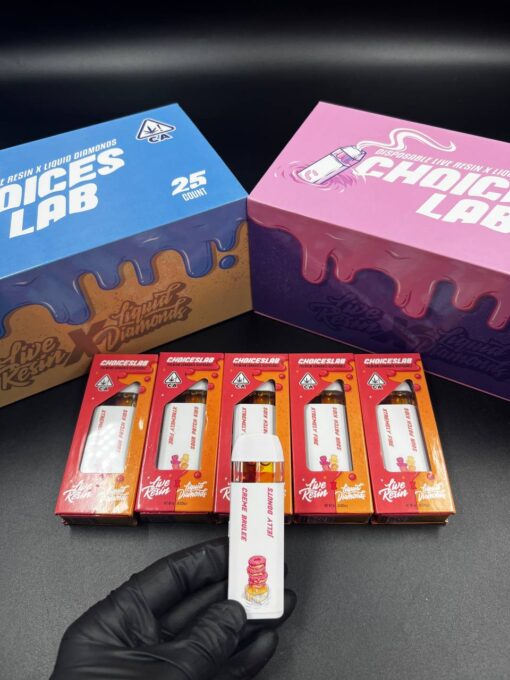 choice lab switch flavors live resin + liquid diamonds disposable