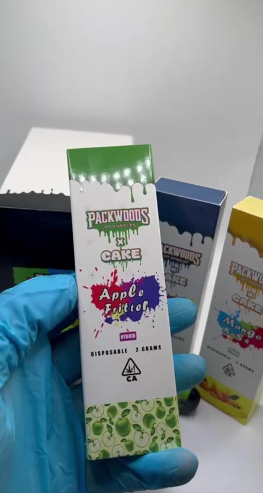 packwoods x cake premium 2g disposable vape pen