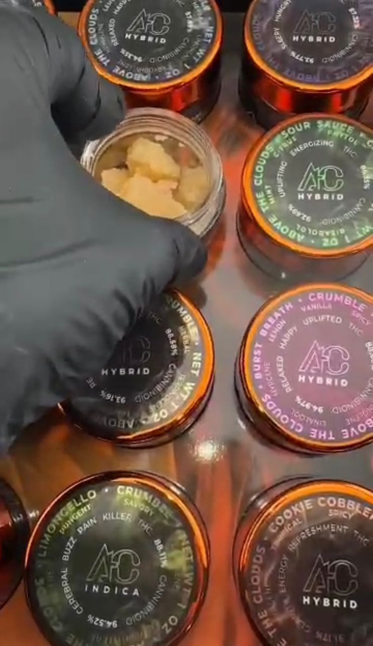 Atc extracts live resin crumble cannabis concentrate thc wax