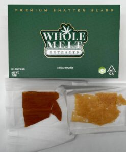 whole melt live resin extracts shatter 28g slab cannabinoids concentrate